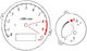 White Instrument Panel Dials Yamaha TDM 900 2004-2011 Immobilizer