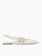 Pointy Slingback Ballerinas White