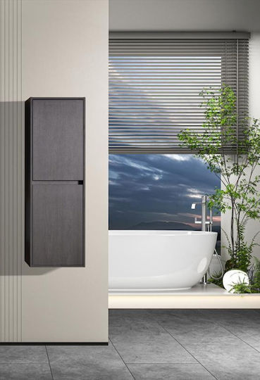 Martin Home 3CLAV037GR Στήλη Μπάνιου Δαπέδου 37.5x30x120cm Γκρι