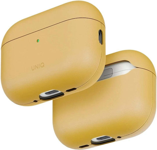 Uniq Lyden Θήκη Δερμάτινη σε Κίτρινο χρώμα για Apple AirPods Pro 3