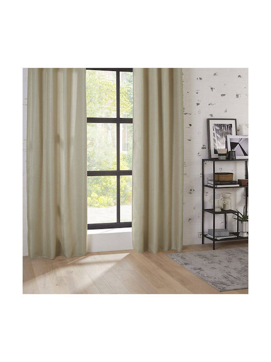 Atmosphera Curtain Blackout with Grommet Malo Beige 140x260cm
