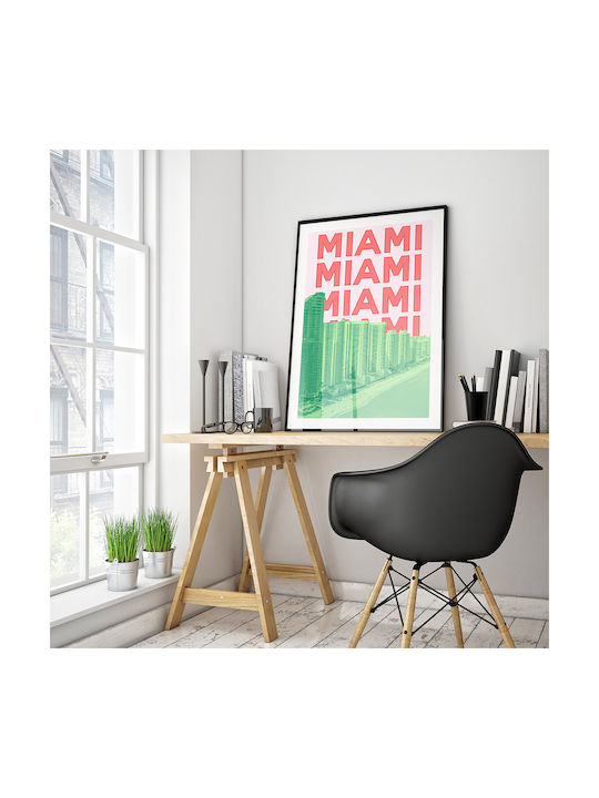 Poster Miami Pop Art Pst25506 30cm X 40cm Premi...