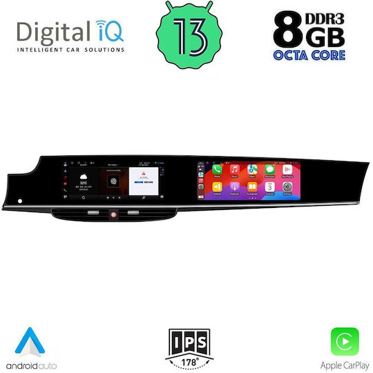 Digital IQ Car Audio System for Porsche Panamera 2010-2016 (Bluetooth/USB/WiFi/GPS/Apple-Carplay/Android-Auto) with Touch Screen 12.3"