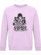 Unisex Sweatshirt Mit Stranger Things Familie Minimalem Design In Cremiges Rosa
