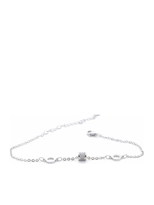 Gatsa Women's Bracelet made of Silver with Zircon