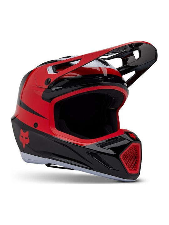 Fox V3 Divider Motorcycle Helmet Motocross DOT ...