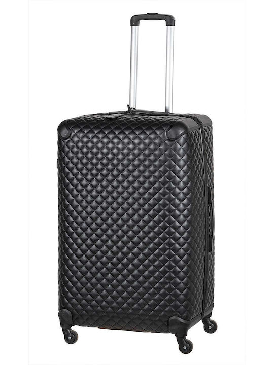 Greenwich Polo Club Piquadro Kabinen Hart Koffer Schwarz mit 4 Räder Höhe 55cm