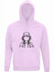Kinder-Sweatshirt mit Kapuze Creamy Pink Stranger Things Dustin Minimal Design