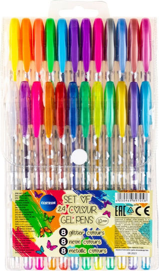 Neon Metallic Gel Stifte Set 24 Stück
