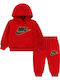 Kids Tracksuit With Top Red Club Chenille