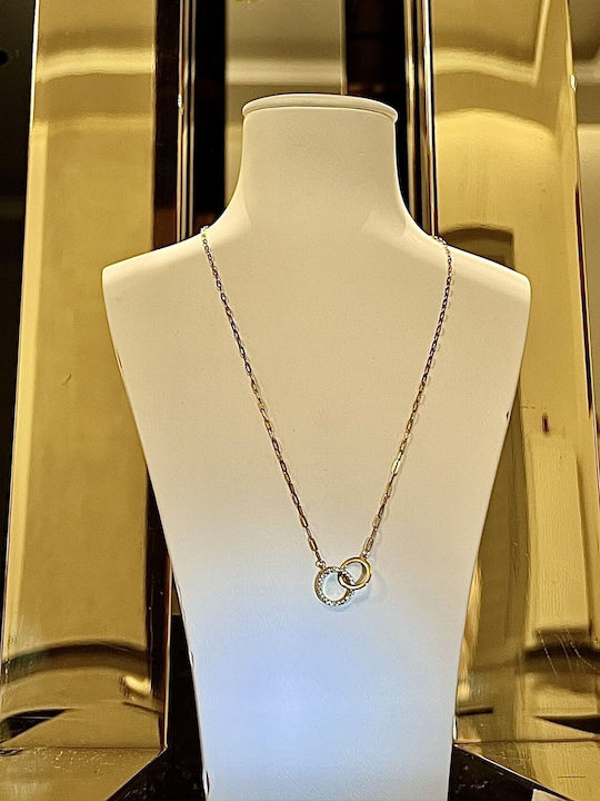 Колие Двойна от Злато 14K