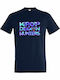 Kinder-T-Shirt French Navy Kpop Demon Hunters Derpy Tiger