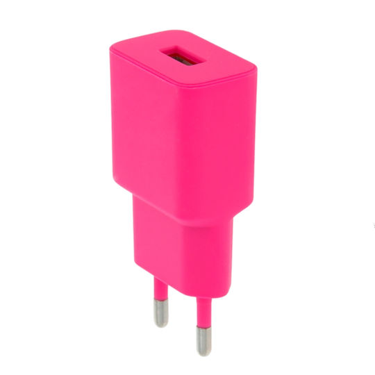 Setty Charger Without Cable with USB-A Port 12W Pink (LSIM-A-123)