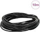 Vidaxl Black Leather Rope Ø2.5 mm X 10 m Leather