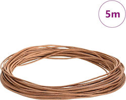 vidaXL Leder Schnürsenkel Braun Ø1,5 mm x 5 m L...
