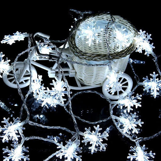 10 Lights LED 1.5m. White Battery in String 1pcs