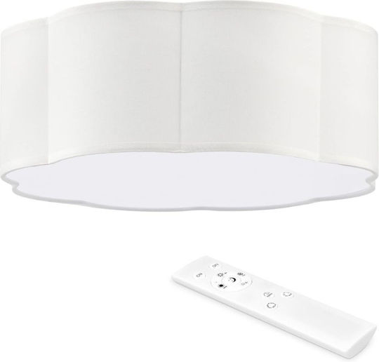 Navaris Plafonieră de Tavan Baie 35.2buc Albă cu LED Integrat și Telecomandă