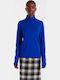 Damen Pullover Rollkragen Blue.