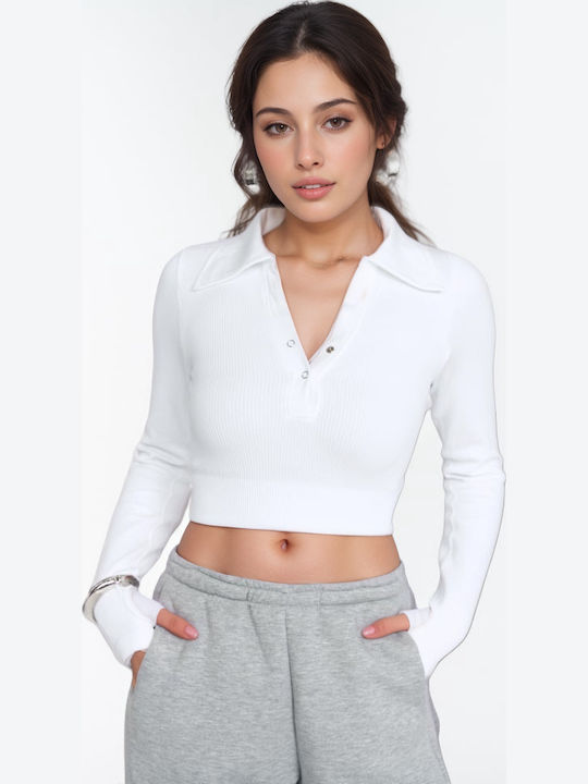 New Fashion Bluza Albă