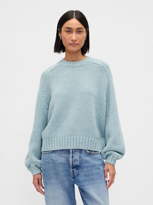 GAP Women's Long Sleeve Crop Sweater Cotton Lig...