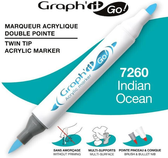 Graph' it Acrylic Marker Indian Ocean (gg07260)