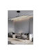 Lightplanet Lustră Negru LED cu Alb Rece Lumină