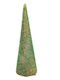 Weihnachtsdekorationen mit Bäumen Kegelförmiges Grünes Baum Glitter Perlen 10×33 Cm