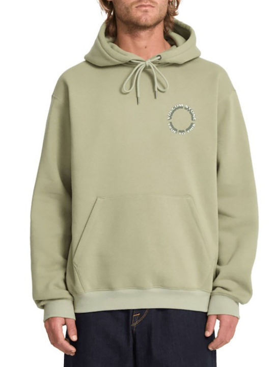 Volcom Watanite Sweatshirt with Hood Green Tea