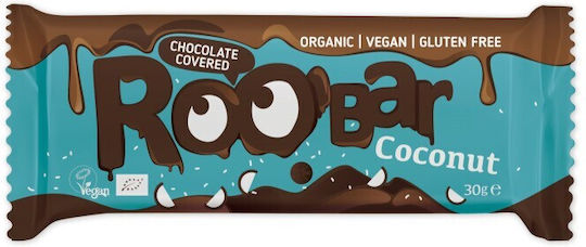RooBar Bara Organică de Energie cu Nuci și Cocos 30gr