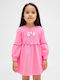 Kinderkleid Mädchenkleider Langärmelig Rosa