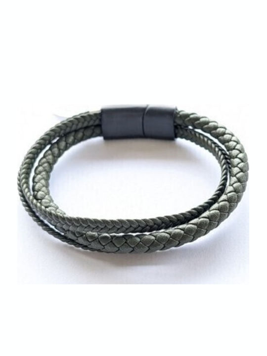 Chrysostomos Herren Armband aus Leder 17cm