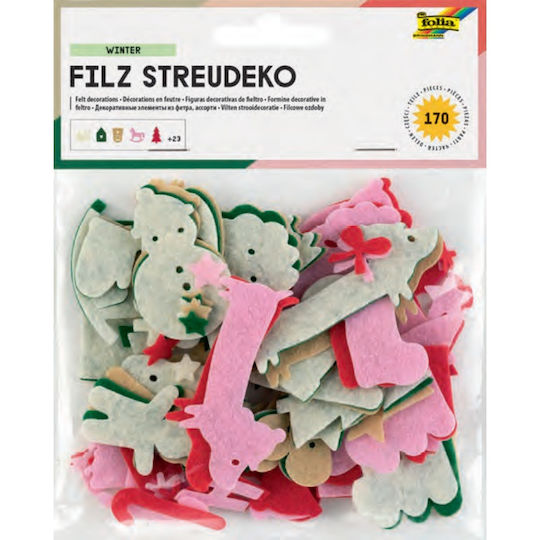 Tsohina Shapes Folia Christmas Assorted Set 170 Pieces