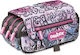 Carioca 3 Zip Pencil Case Barrel Pink