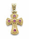 Gatsa Women's Byzantine Cross from Gold Plated Silver