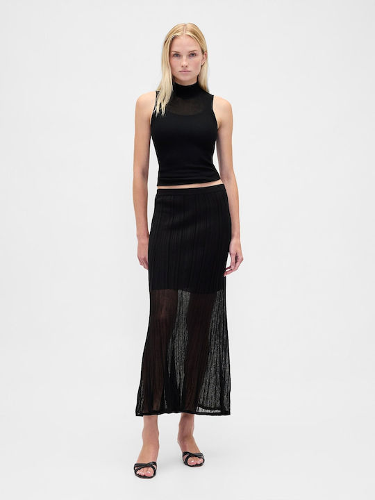 Ψηλόμεση Maxi Φούστα True Black