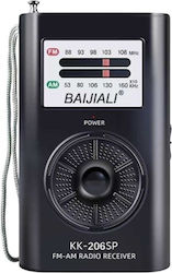 PR-206 Mini Radio Battery Black