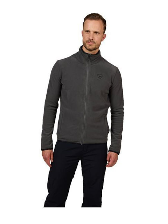 Men's Fleece Cardigan Gray