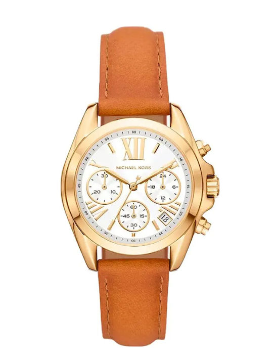 Michael Kors Ανδρικό Ρολόι Μπαταρίας με Καφέ Μεταλλικό Μπρασελέ