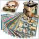 Folia Vintage Muster 24x34 Passend 26 Stück 13 Stück 80g 13 Stück 270g