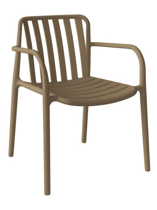 Outdoor Chair Polypropylene Sophia Khaki 57x58x82cm