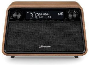 Sangean WR-201D Retro Tabletop Radio Electric DAB+ with Bluetooth and USB Vintage Walnut
