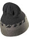 Beanie Unisex Σκούφος Πλεκτός σε Μαύρο χρώμα