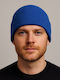 Beanie Unisex Beanie Knitted in Blue color