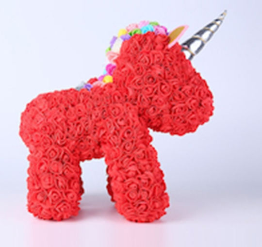 Trandafir Unicorn 25cm Roșu