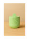 Handmade Aromatic Soy Candle in Handmade Modern Jar Green 10x8cm 500g