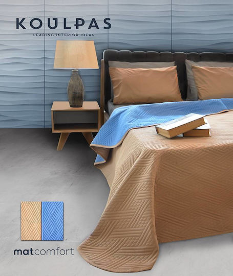 Mattex Покривало Кингсайз Микрофибър Mocca-blue 220x240см