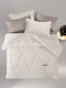Saint Clair Duvet Cover Queen 220x240cm Ivory 660 GSMGsm