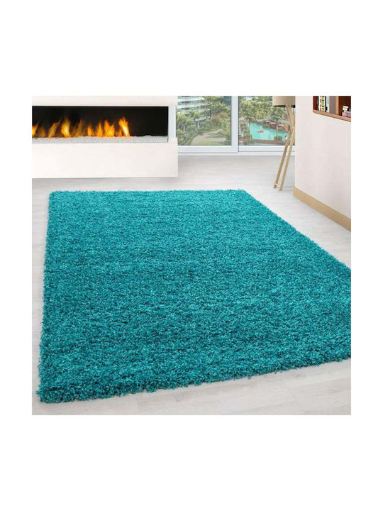 Lanoso Σετ Shaggy Χαλιά Κρεβατοκάμαρας Blue 5500B Blue 3τμχ