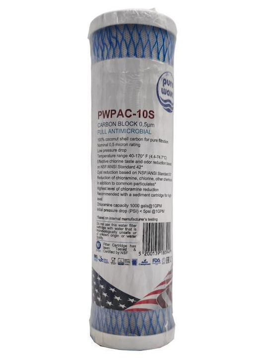 Water Filter Replacement for Faucet made of Activated Carbon 0.5 μm
