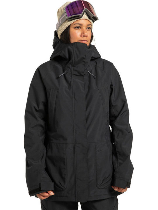 DC Paramount ADJTJ03049-KVJO Γυναικείο Μπουφάν για Σκι & Snowboard Μαύρο